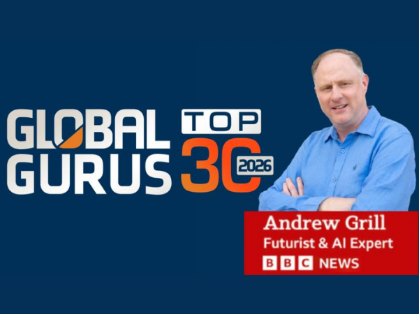 Andrew Grill placed 19 of top 30 futurists 2026 by Global Gurus