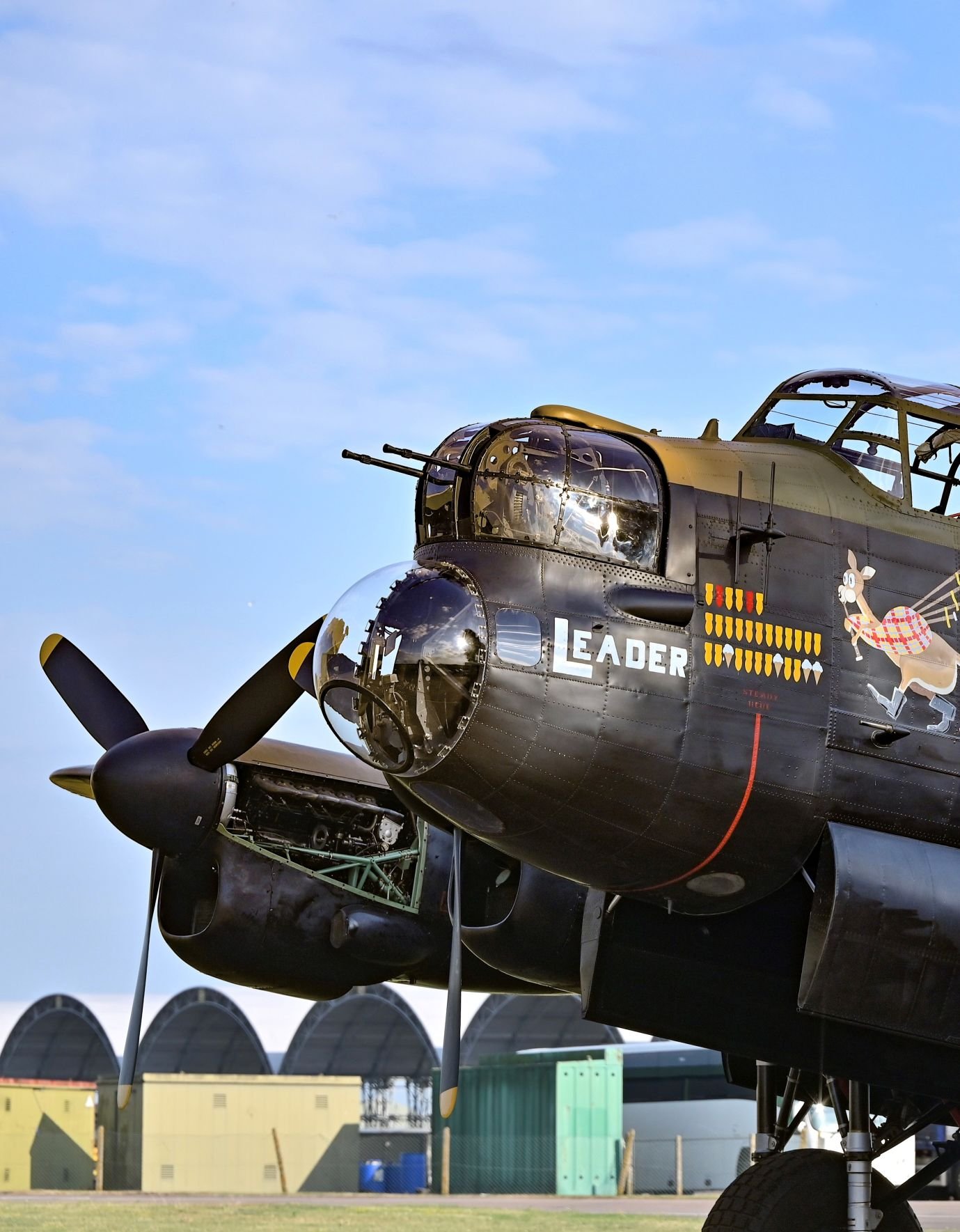 The Lancaster pictured at RAF Conningsby.