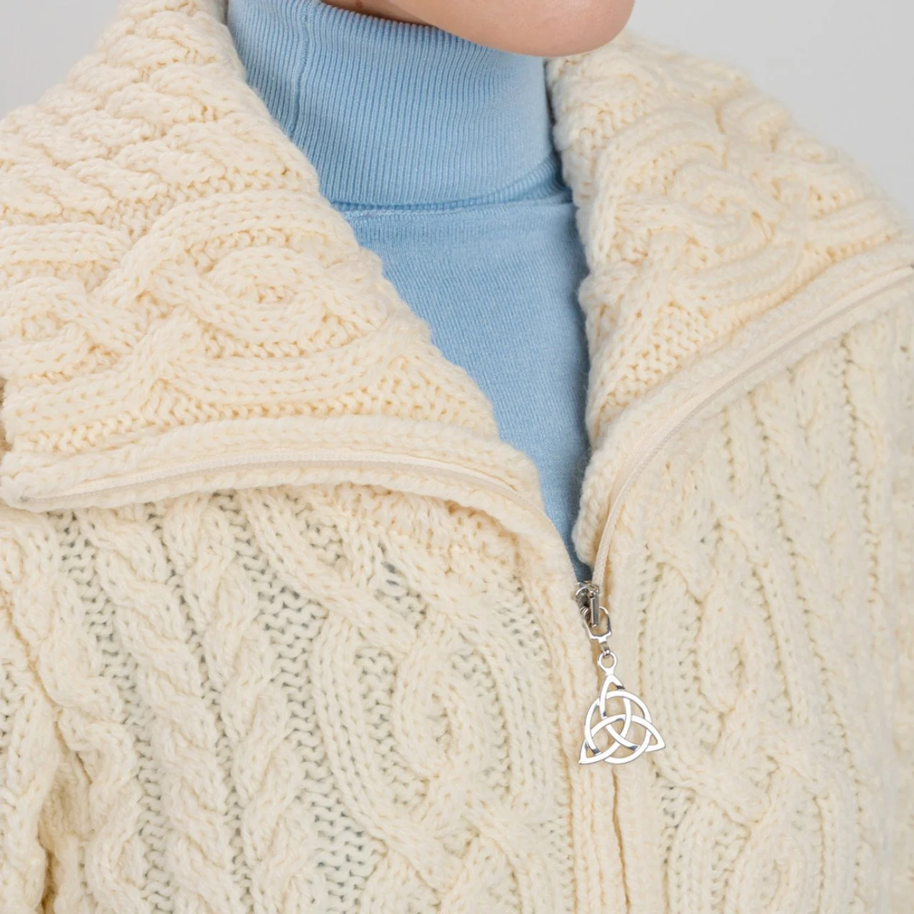 Soft Touch Ladies Aran Zip Cardigan--Natural---ML114.jpg