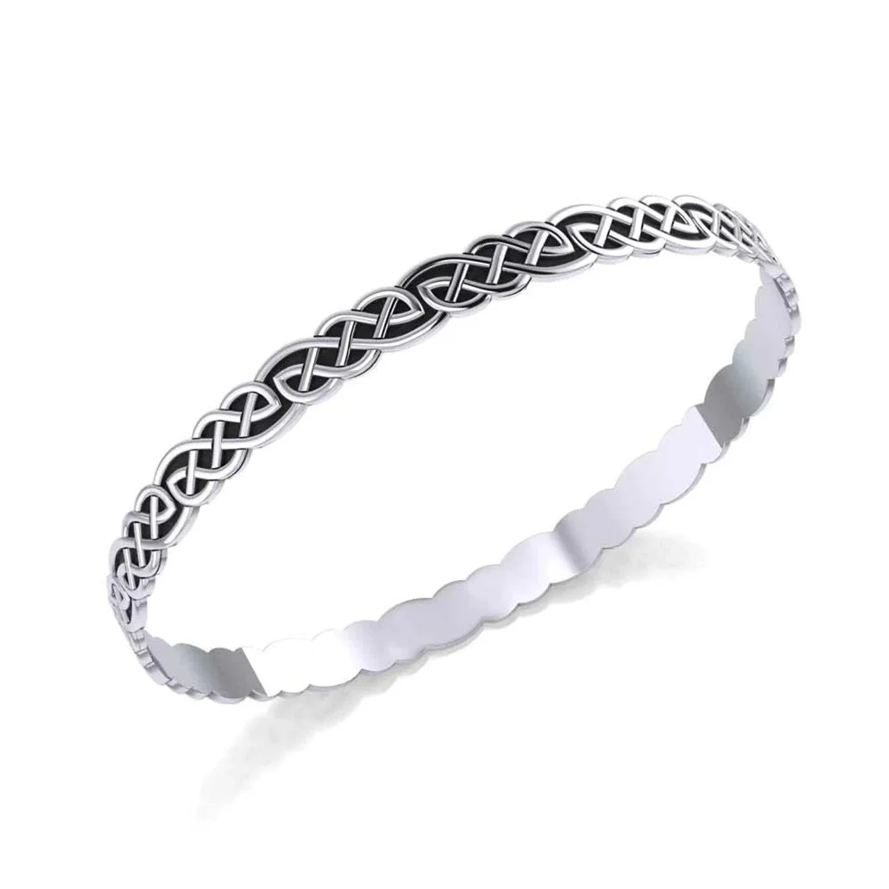 Intricate Celtic Knotwork Bangle-front-EI-AE900357.jpg