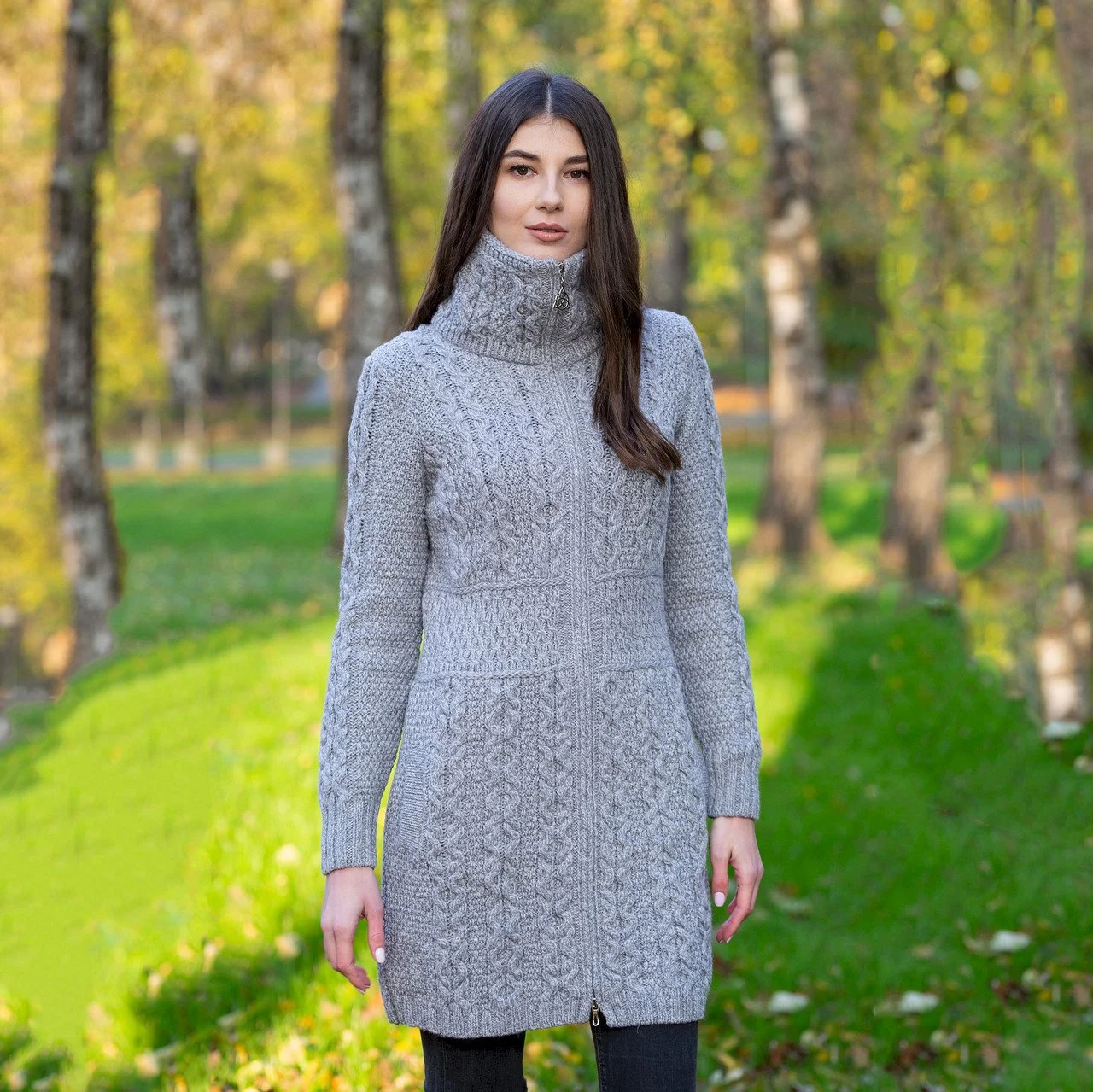 Double Collar Zip Cardigan-Grey-front3-ML106.jpg