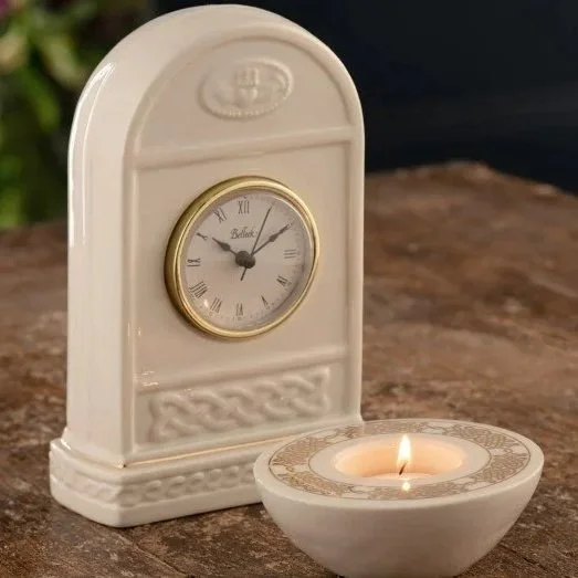Belleek Classic Claddagh Clock