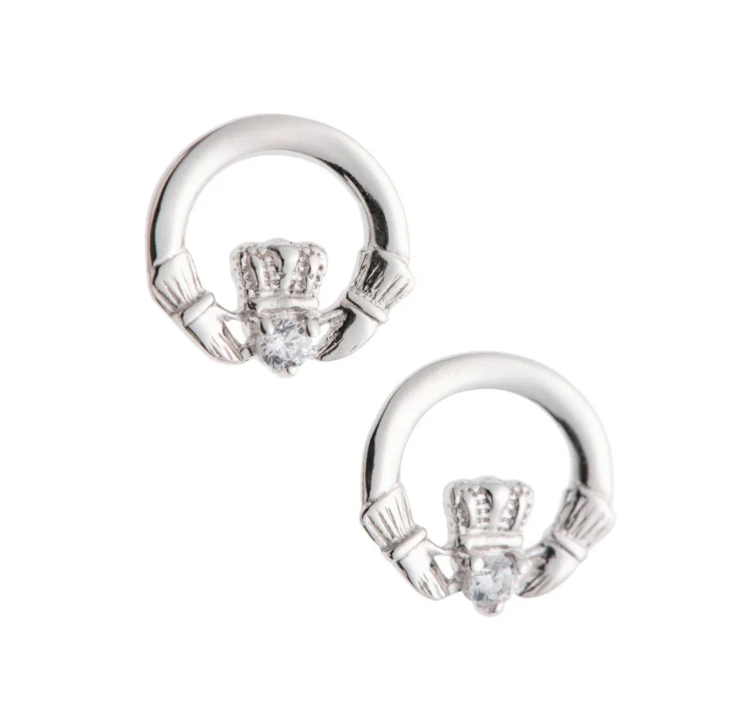 G7501-Galway Crystal Claddagh Crystal Sterling Silver Earrings.jpg