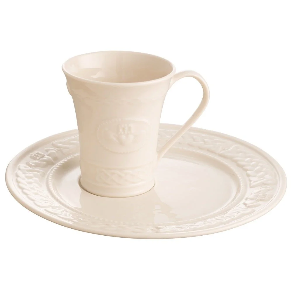 Belleek Classic Claddagh Mug & Tray Set-4199.jpg