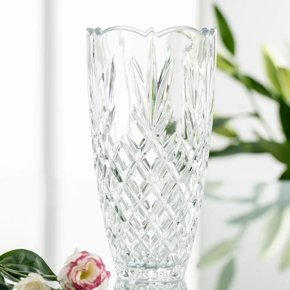 Galway Crystal Renmore 10 Vase-Front 2 -White-G35008.jpg