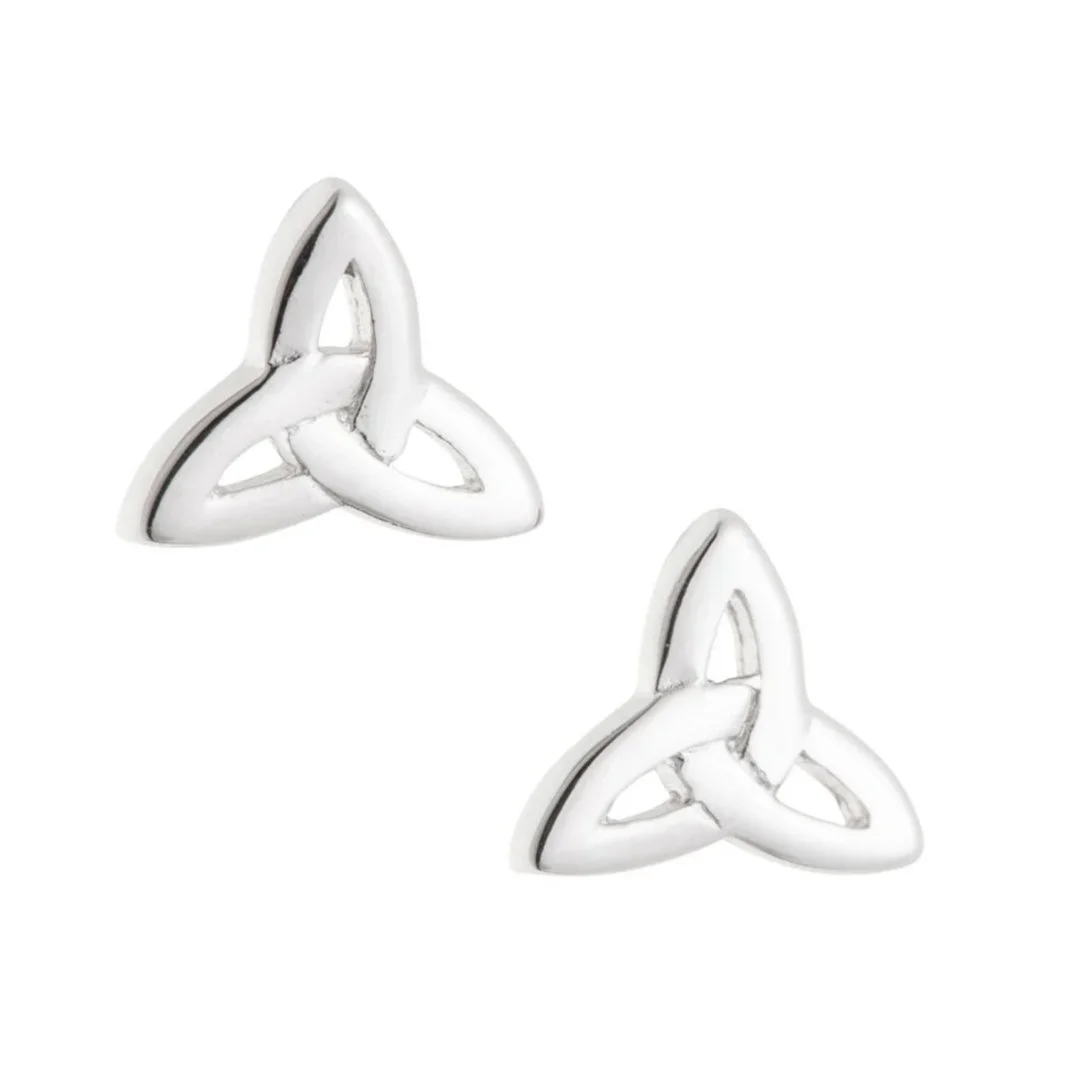 G8002-Galway Crystal Trinity Knot Sterling Silver Earrings.jpg