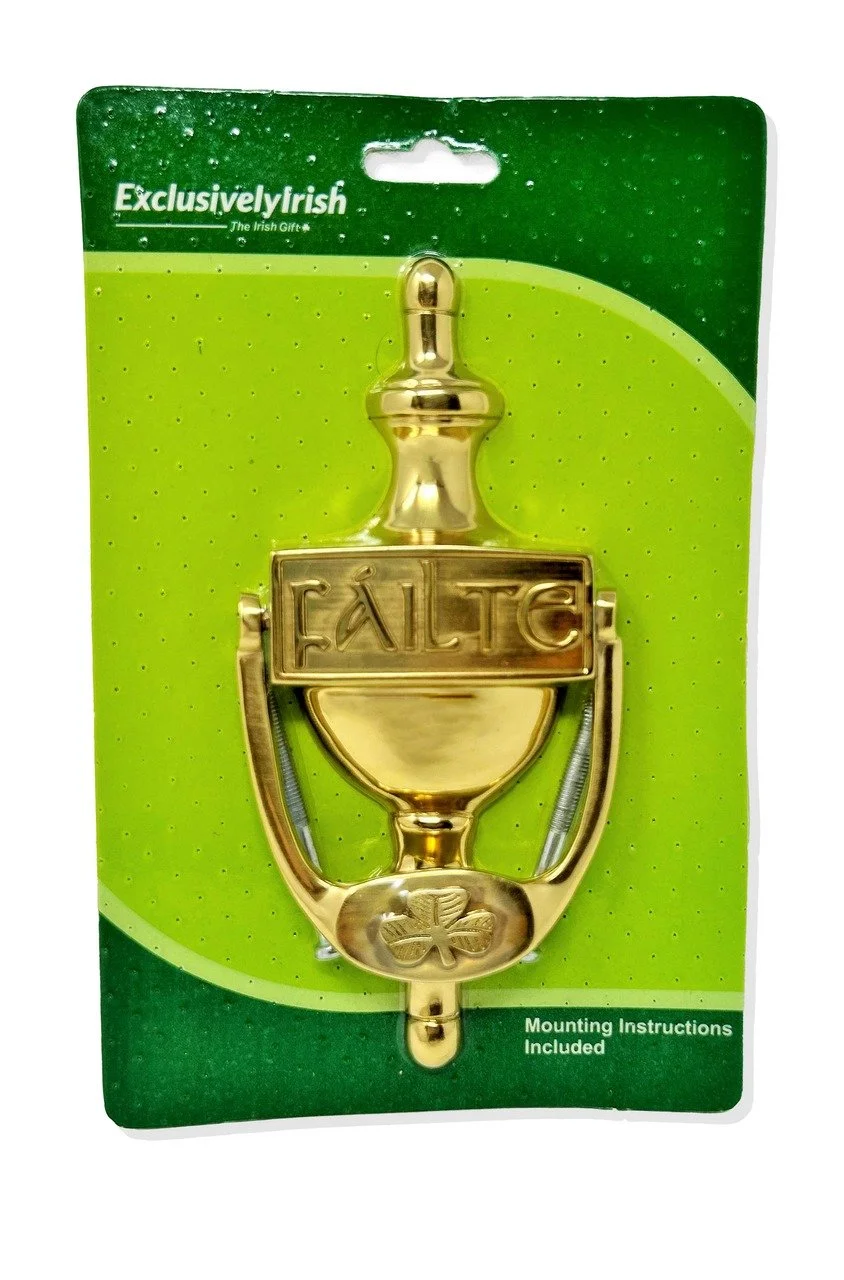 Failte Shamrock Door Knocker- Brass-EDK100-PB.jpg