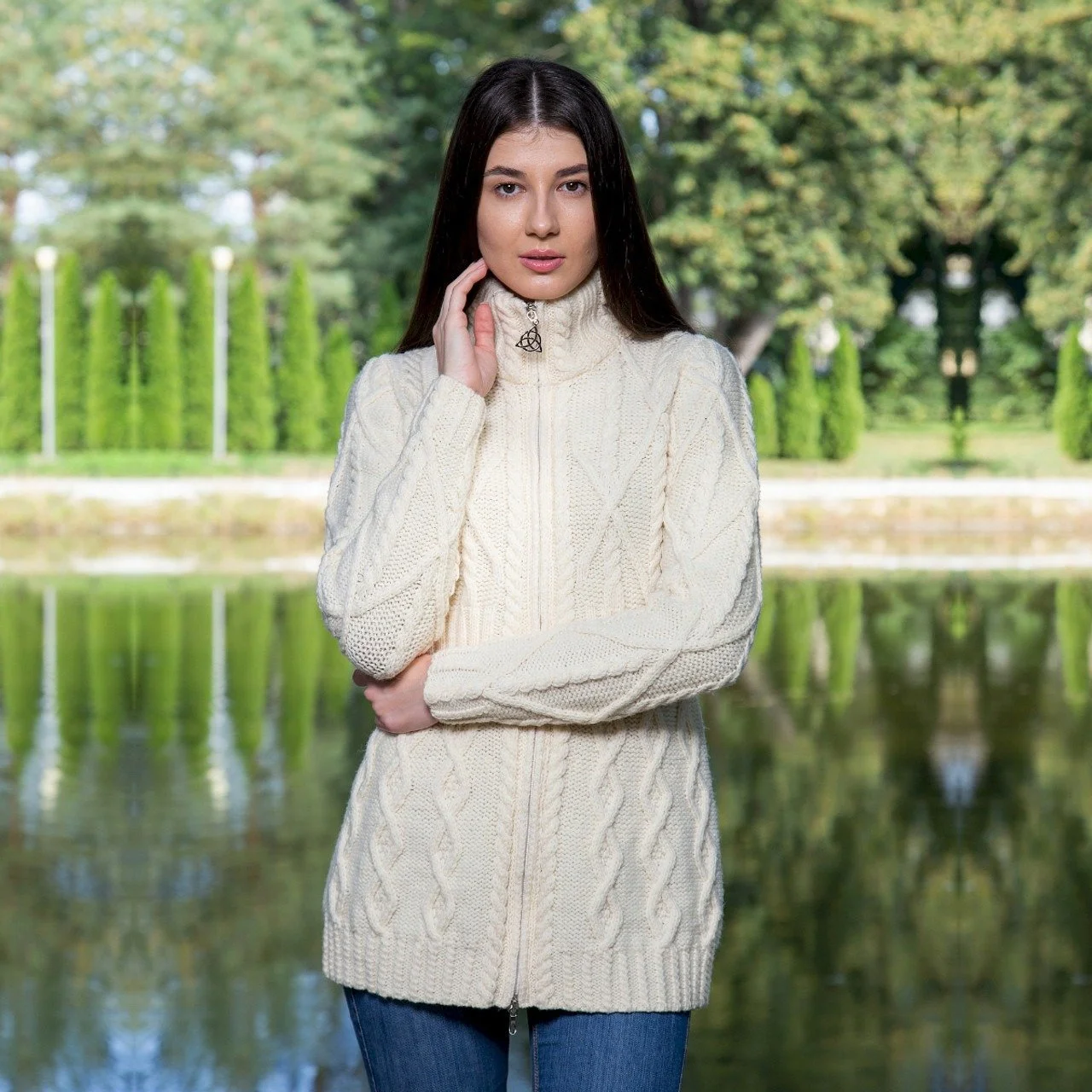 Cable Cardigan With Zipper-Natural-ML142.jpg