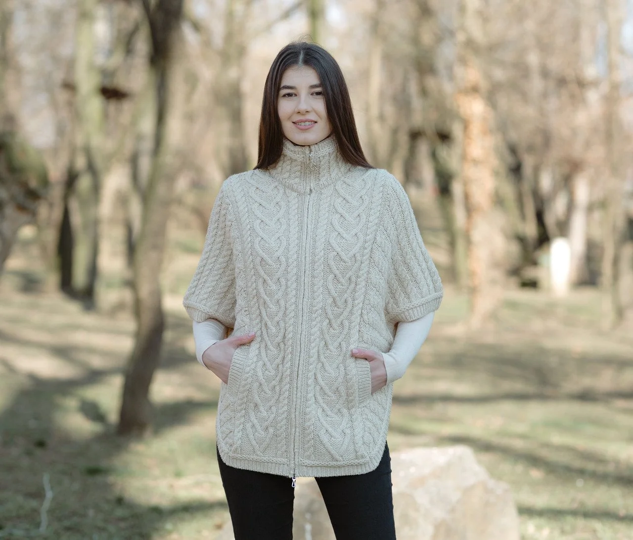Funnel Neck Poncho Jacket-Parsnip-ML107.jpg