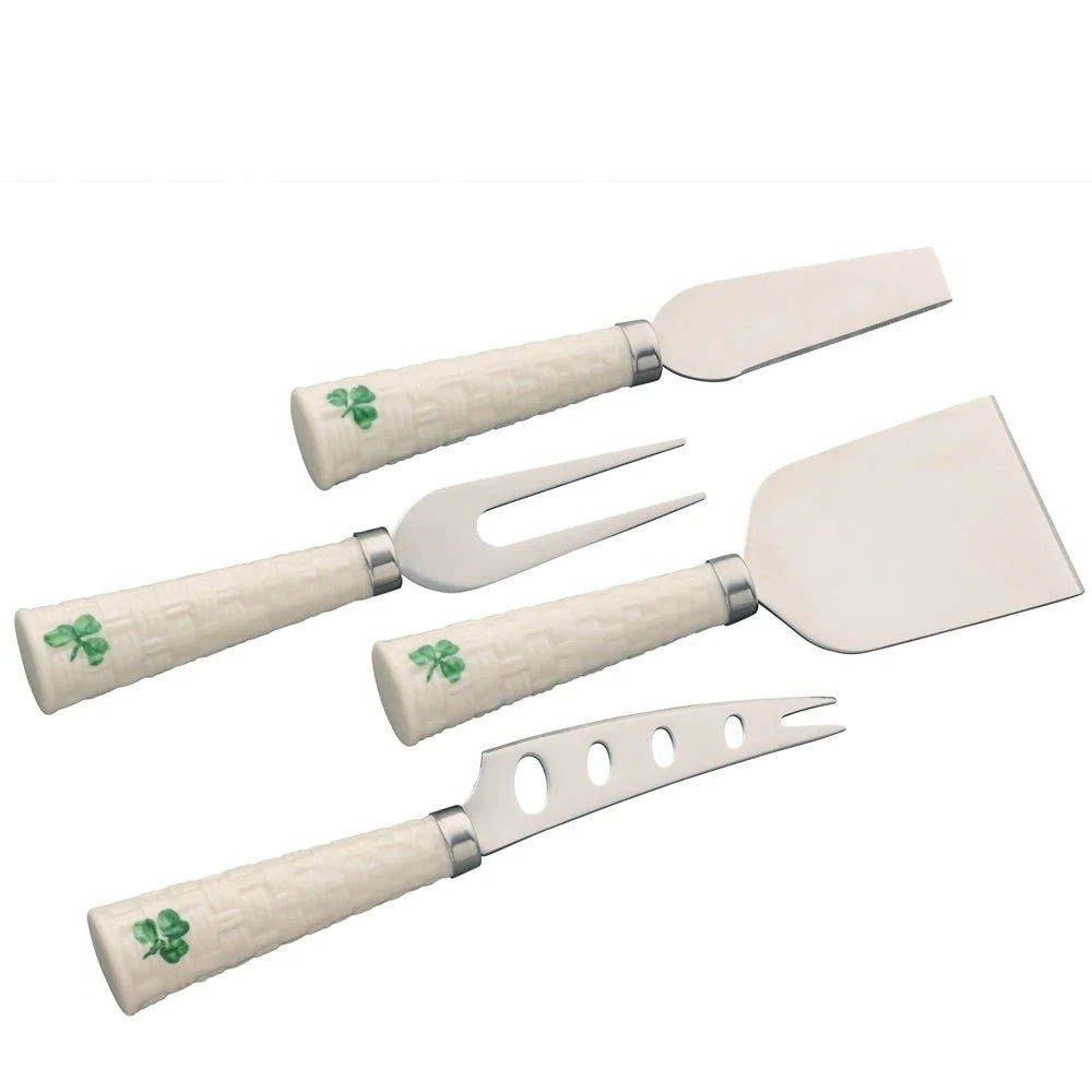 Belleek Classic Shamrock Cheese Knife Set of 4-179.jpg