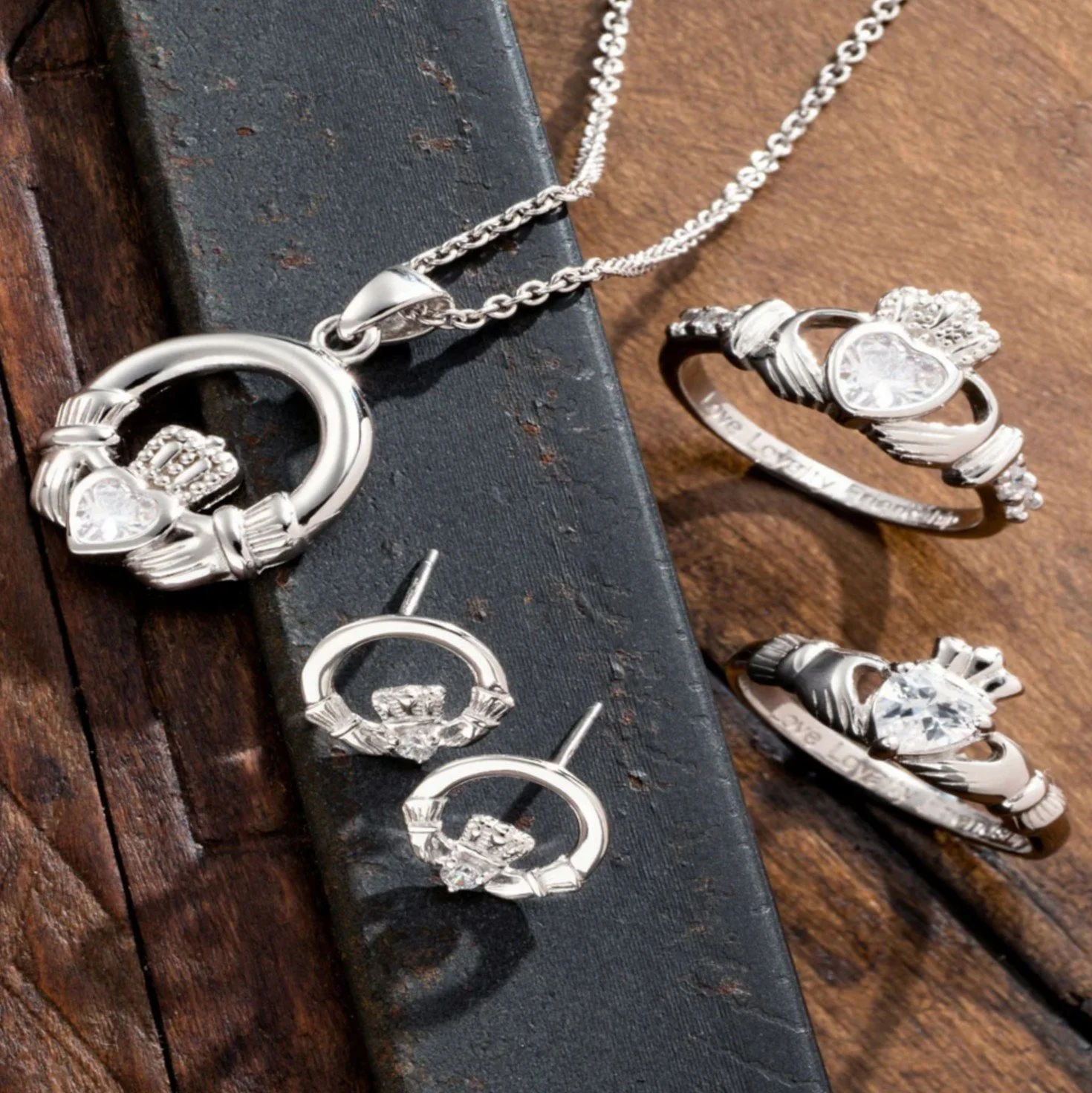 G7501-Galway Crystal Claddagh Crystal Sterling Silver Earrings 2.jpg