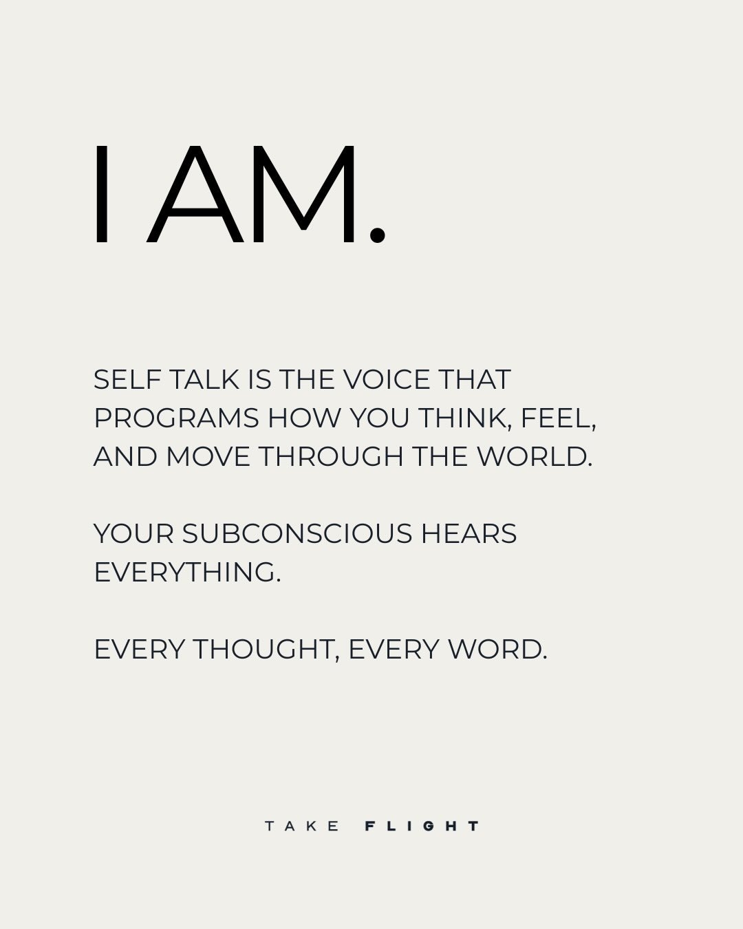 What is your internal voice? Our words create our future. Every cell in your body is eavesdropping on the conversation you&rsquo;re having with yourself. Normalise speaking highly of yourself, to yourself. 
@markwhittle_tf
