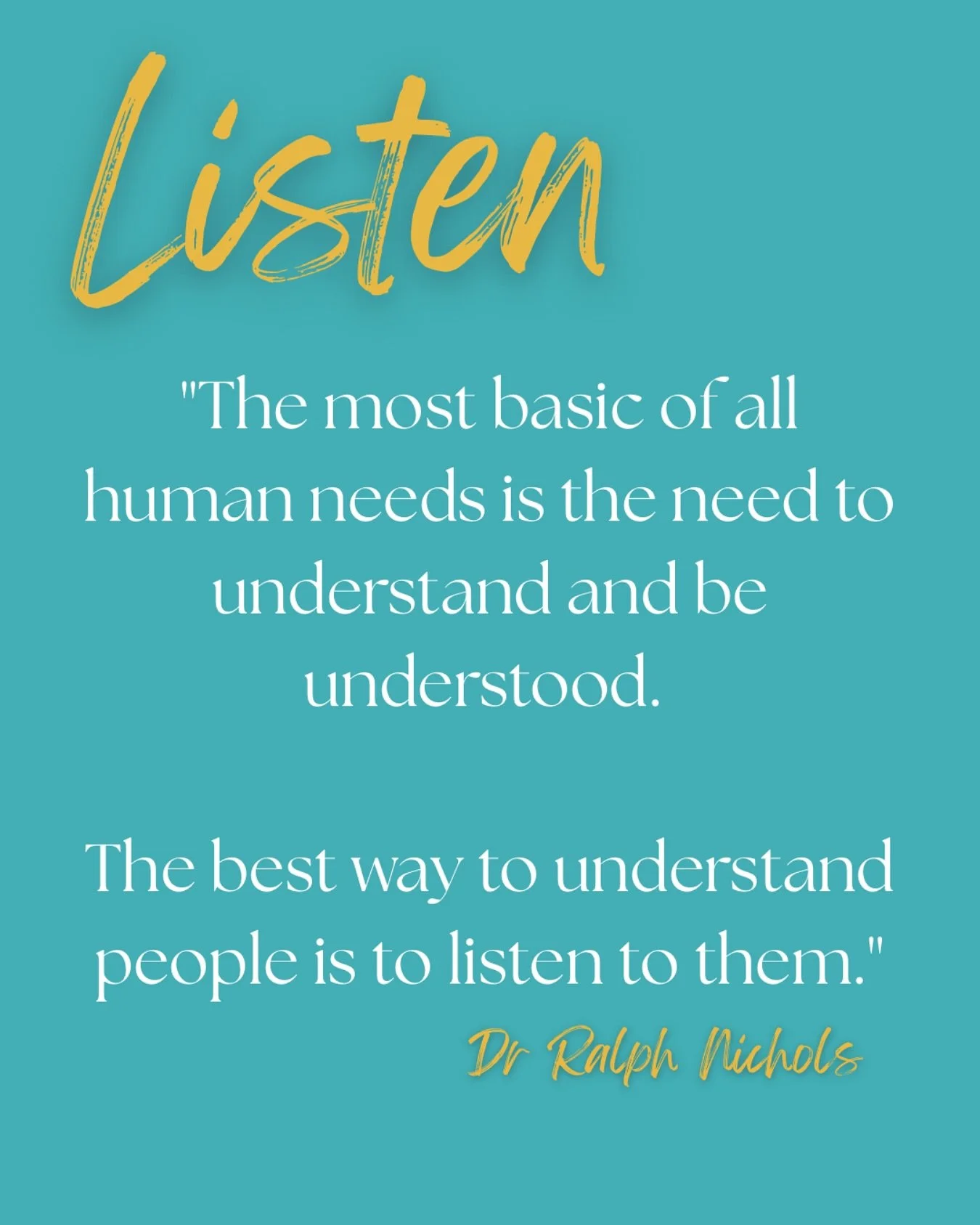 🐚 We have ears to hear but how much do we listen? 

⏸️ Communication and connection depends upon it. 

#SLT #SLP #Listen