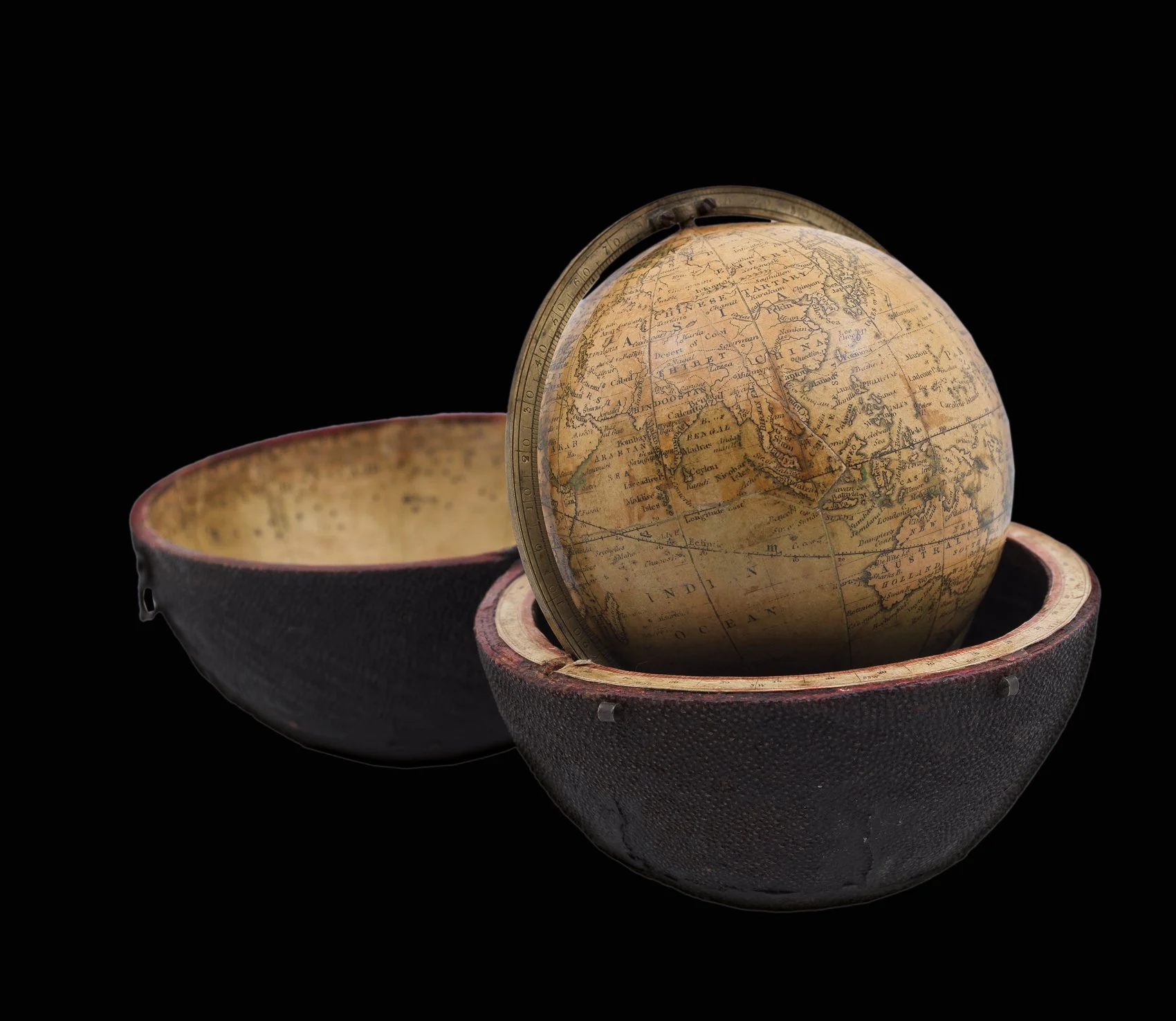 JOHN NEWTON (1759–1844) 
 I can see Uranus  
 Newton’s New & Improved Terrestrial Pocket Globe , 1817 
pocket globe 
diameter: 70 mm