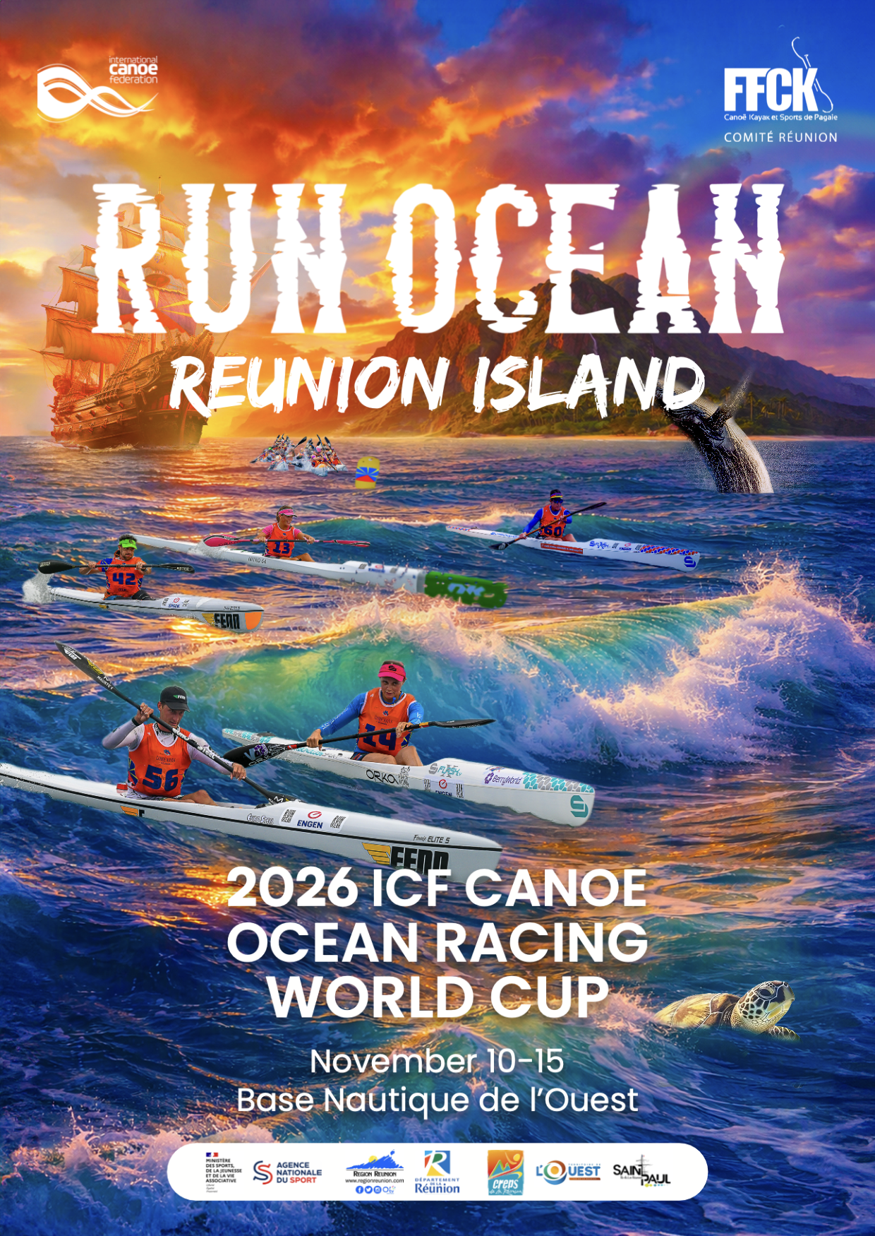 World Cup Run Ocean 