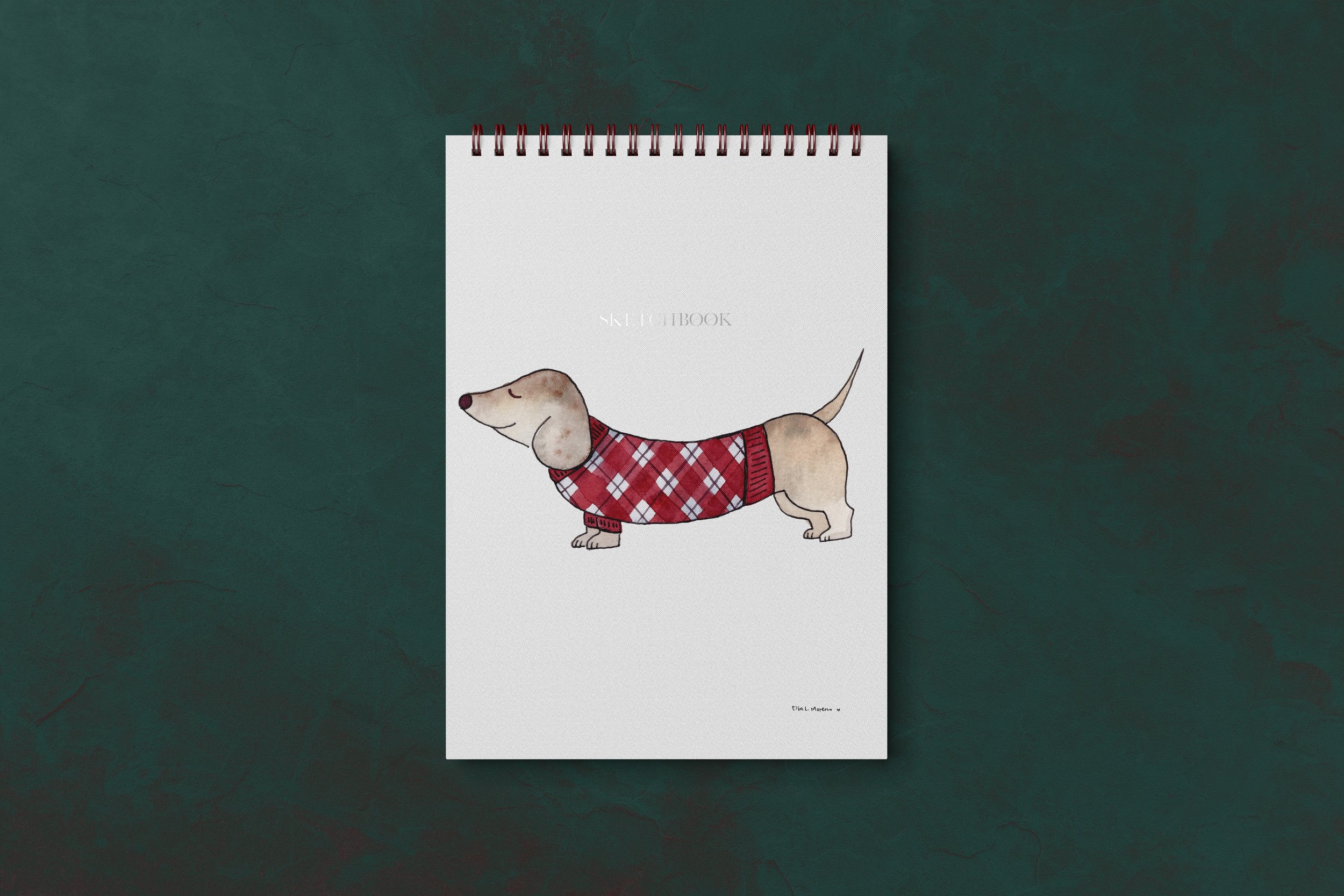 Libreta con espiral dachshund.jpg