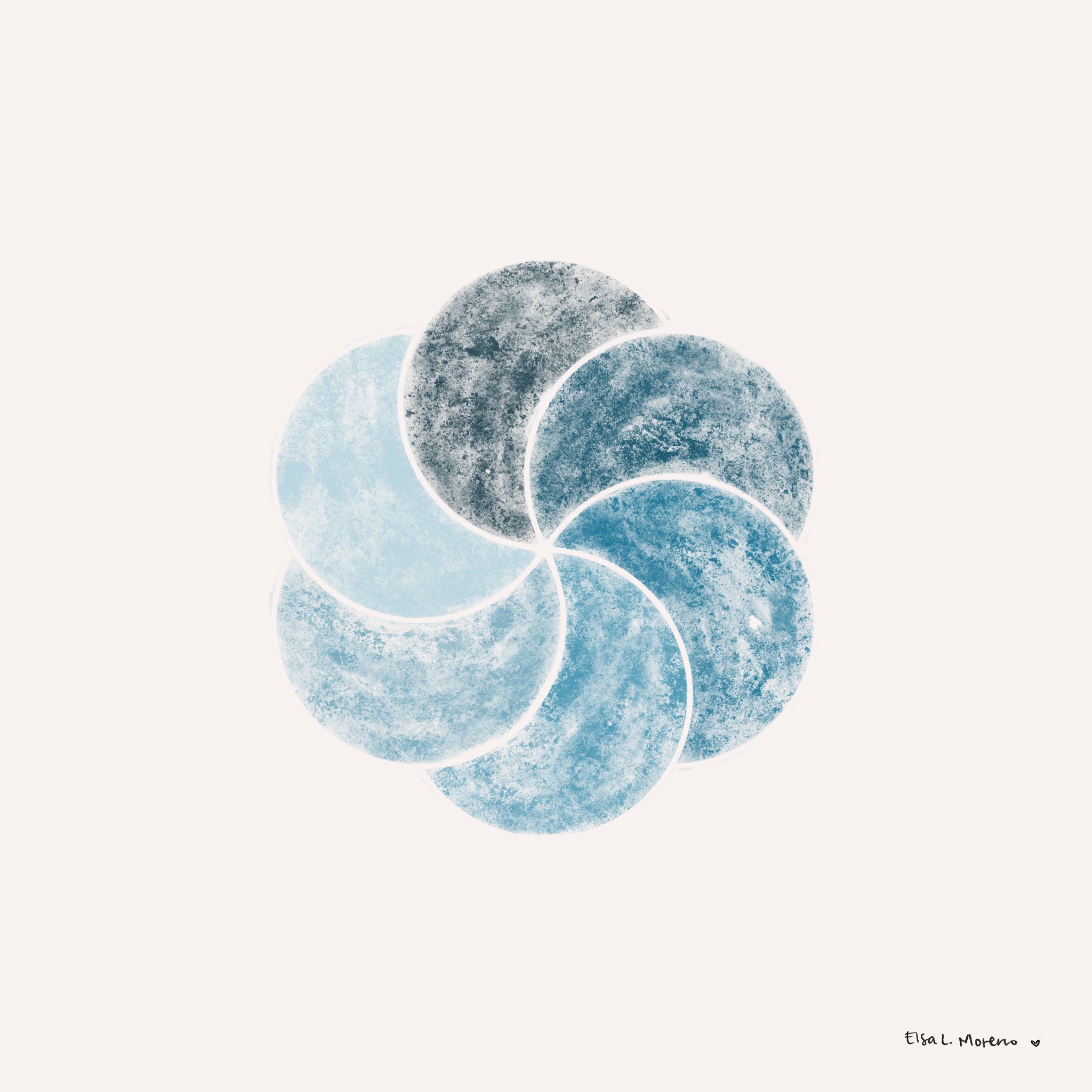 Seed of Life over Brazil Blue Art Print.jpg