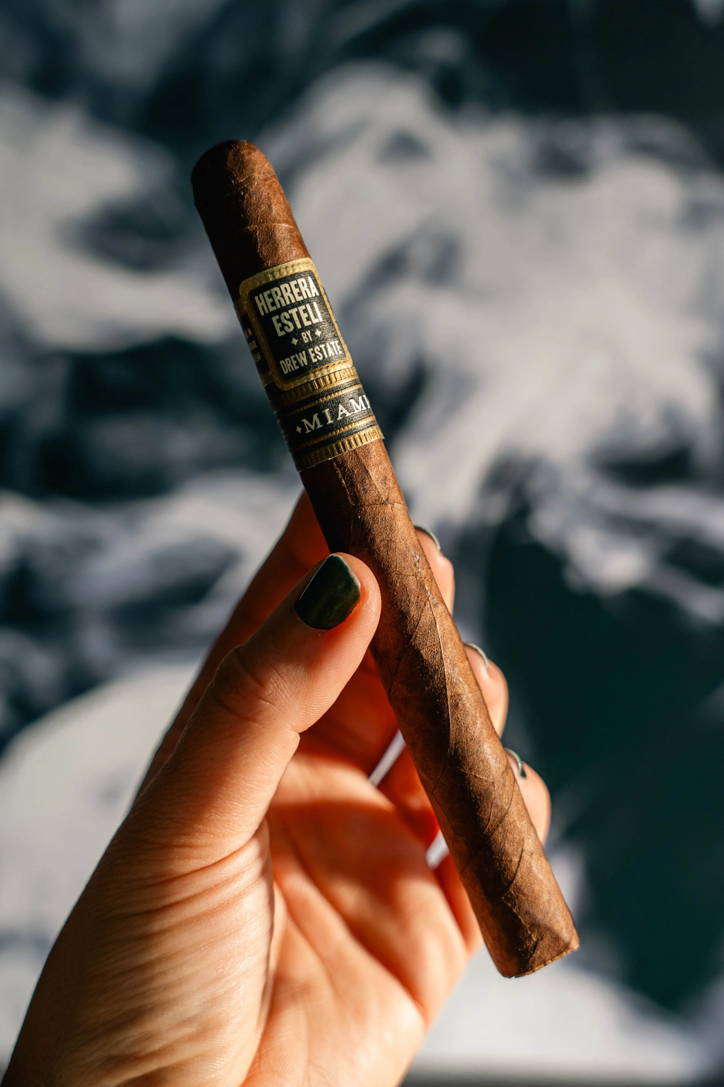 Herrera Esteli Miami cigar from Drew Estate aging for 7 years at Nolan's Cigar Bar