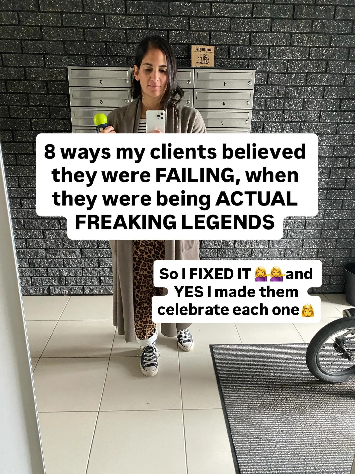It&rsquo;s easy to celebrate the obvious wins and we do, don&rsquo;t get me wrong. In fact a big part of my work involves getting people comfortable to receive the good in their lives and taking up space by celebrating. Not just the achievements that