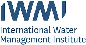 Logo of International Water Management Institute with acronym IWMI.