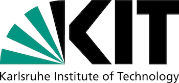 Logo of Karlsruhe Institute of Technology (KIT) with stylized design and text.