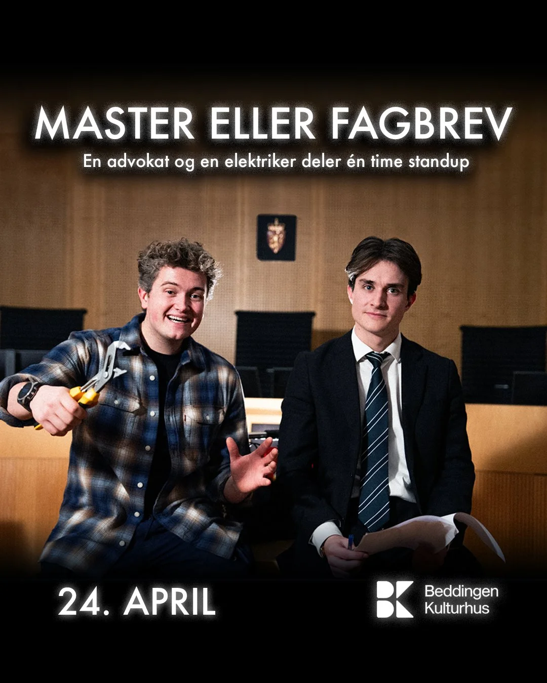 Master eller fagbrev - En advokat og en elektriker deler én time standup