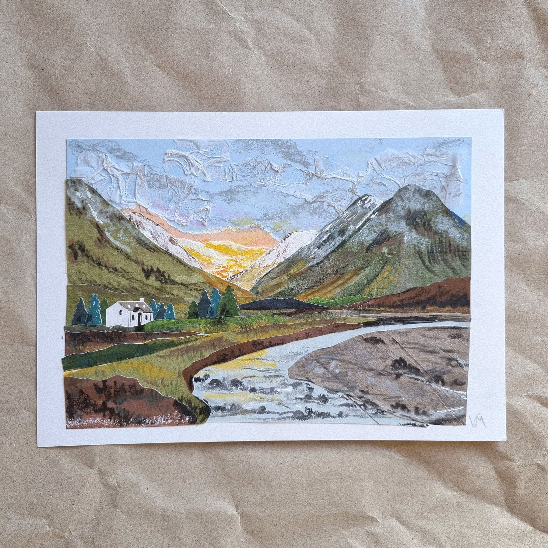 'Glencoe' Original Paper Collage