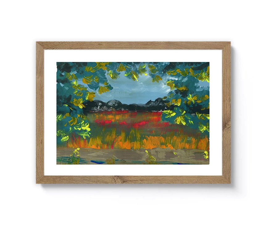 Through the Trees Mono Screen Print