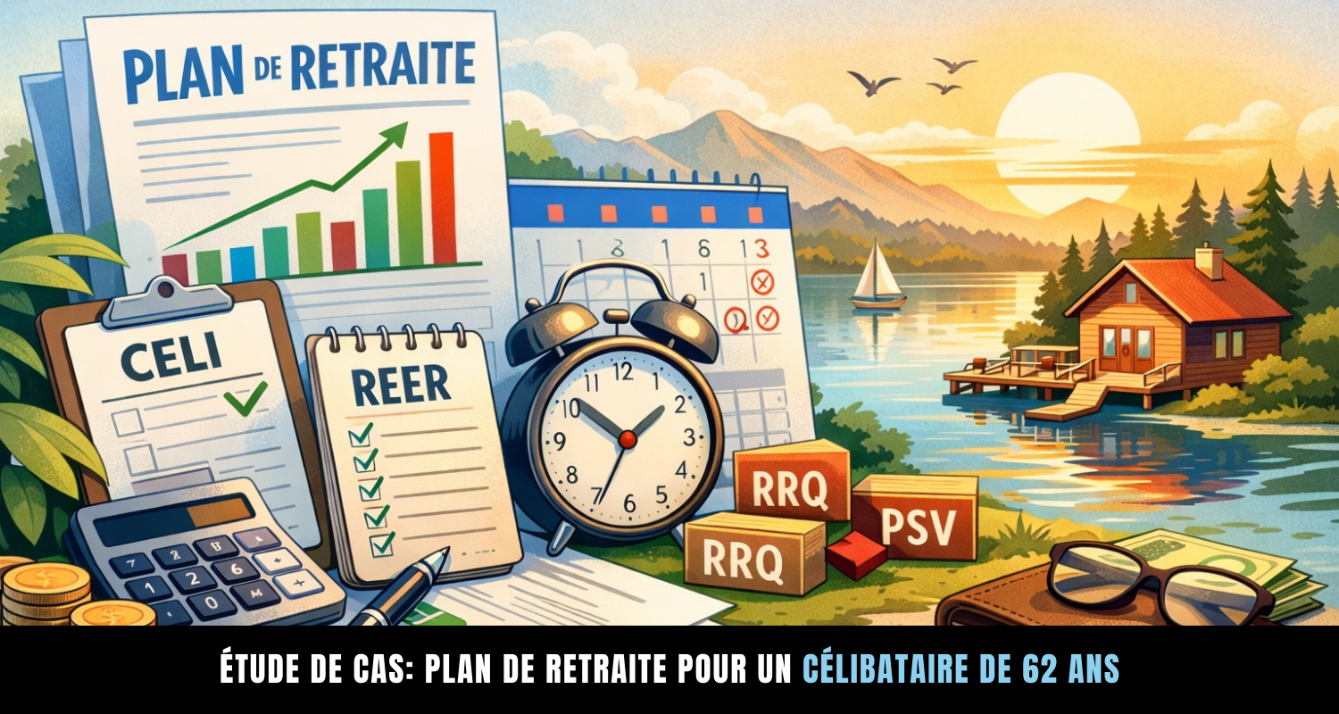 Étude de cas: plan de retraite pour un célibataire de 62 ans