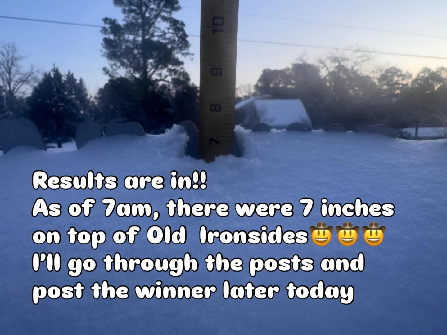 How much snow did you get yesterday ?  Post your favorite snow pictures!!🤠🤠🤠