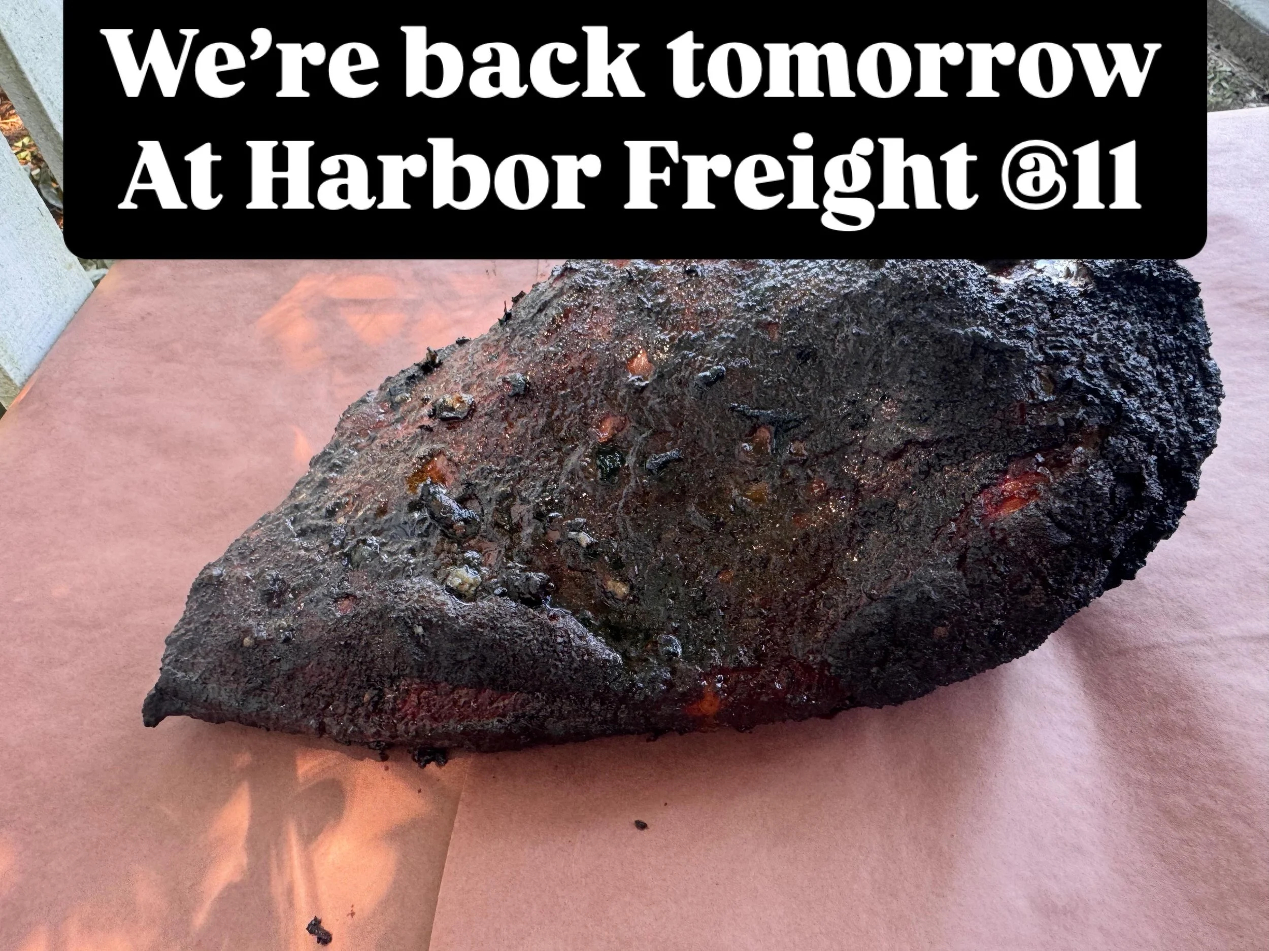 Sold out in an hour last week, so we&rsquo;re bringing you more delicious smoked brisket, pulled pork, burnt ends, and sides!!! Special tomorrow is smoked ribs plate and ssides for $15!! 🤠🤠🤠boy howdy🤠🤠🤠