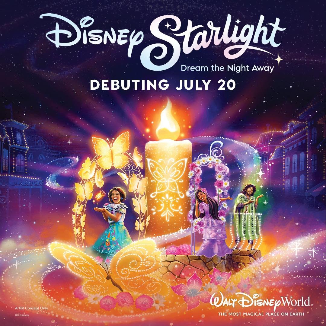 MAGICAL NEWS: Disney Starlight debuts July 20! 

&quot;Dream the Night Away&quot; with this enchanting new nighttime experience at Walt Disney World! 🦋

Who's ready for Disney Starlight? This looks absolutely breathtaking! 💫

Planning a summer Disn