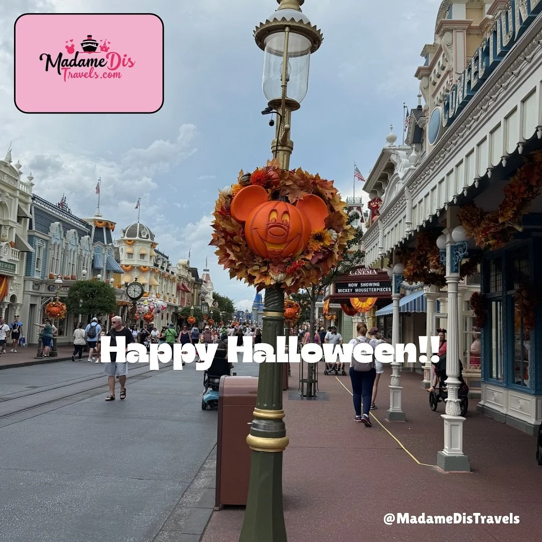 Happy Halloween from MadamedisTravels!! Whether you&rsquo;re into candy trails, character costumes, or just those boo-tiful fall vibes &mdash; there&rsquo;s no place like Disney this time of year. 🍂💫
🧙&zwj;♀️ Who&rsquo;s ready to plan their spookt