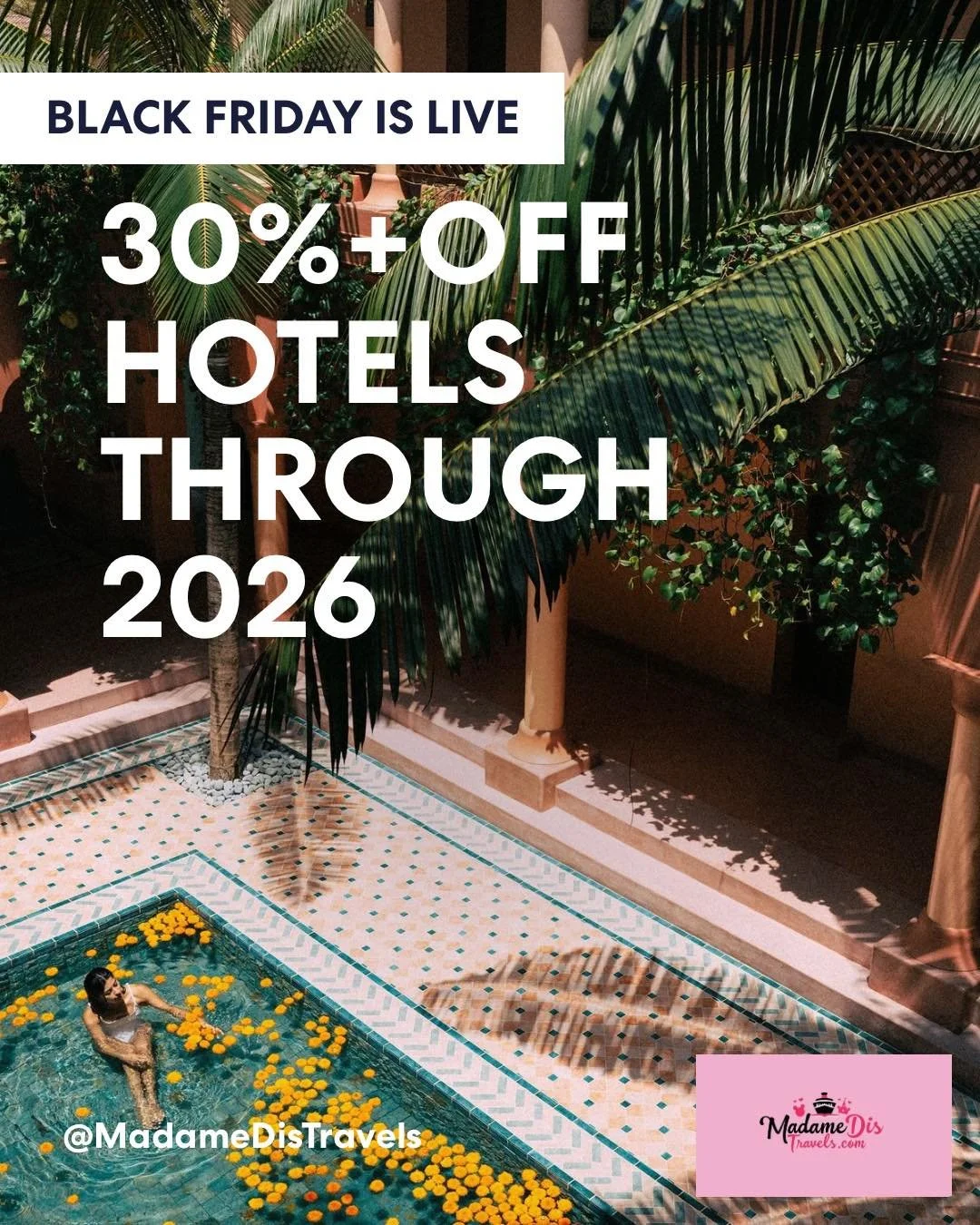 🚨 BLACK FRIDAY IS LIVE! 🚨 Who's ready to escape?! ☀️ Dive into some serious savings with 30%+ OFF hotels all the way through 2026! Yes, you read that right &ndash; lock in your future getaways NOW. Whether you're dreaming of a bustling city break, 