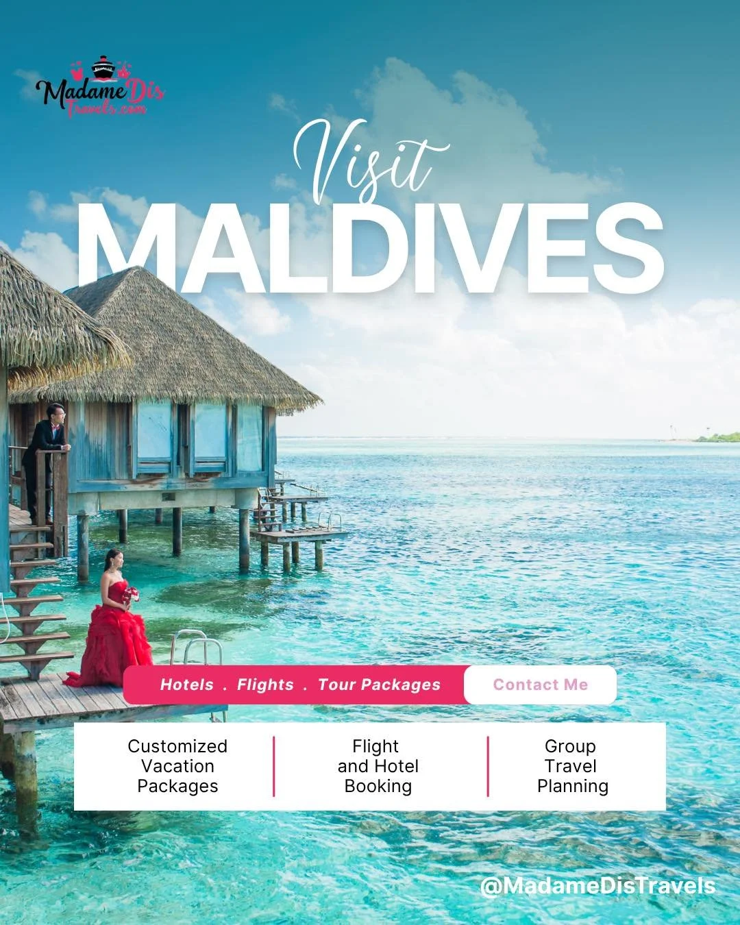 Manifesting this overwater bungalow view today. ✨ The Maldives is truly in a league of its own. If you&rsquo;re looking for the ultimate romantic getaway or just some serious peace and quiet, this is it. I can help with everything from flights to cus