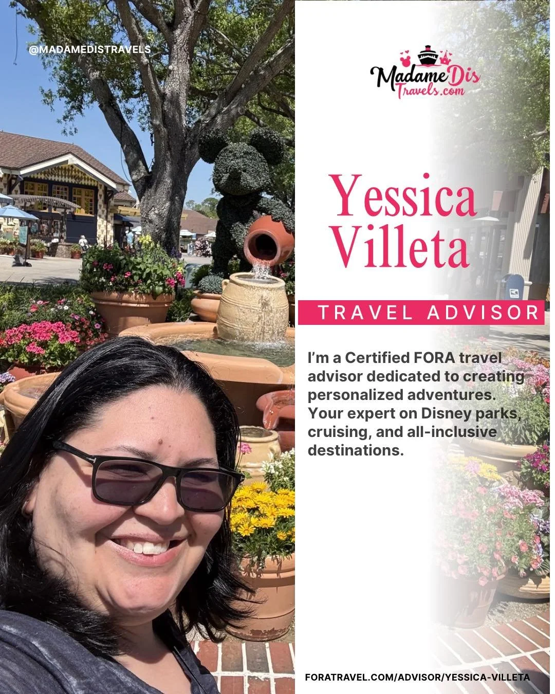 Ready to turn those vacation daydreams into a reality? ✈️🏰

I'm here to handle the logistics so you can focus on making memories. From finding the best hidden gems to snagging those must-have bookings, let&rsquo;s collaborate on your next great adve