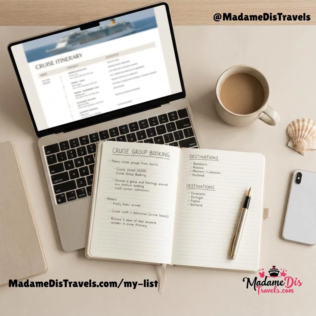 Behind every seamless, stress-free vacation is a lot of logistics&mdash;but luckily, you don't have to worry about any of them! ☕💻 From organizing group bookings to mapping out the ultimate port-day itineraries, I handle all the heavy lifting so you
