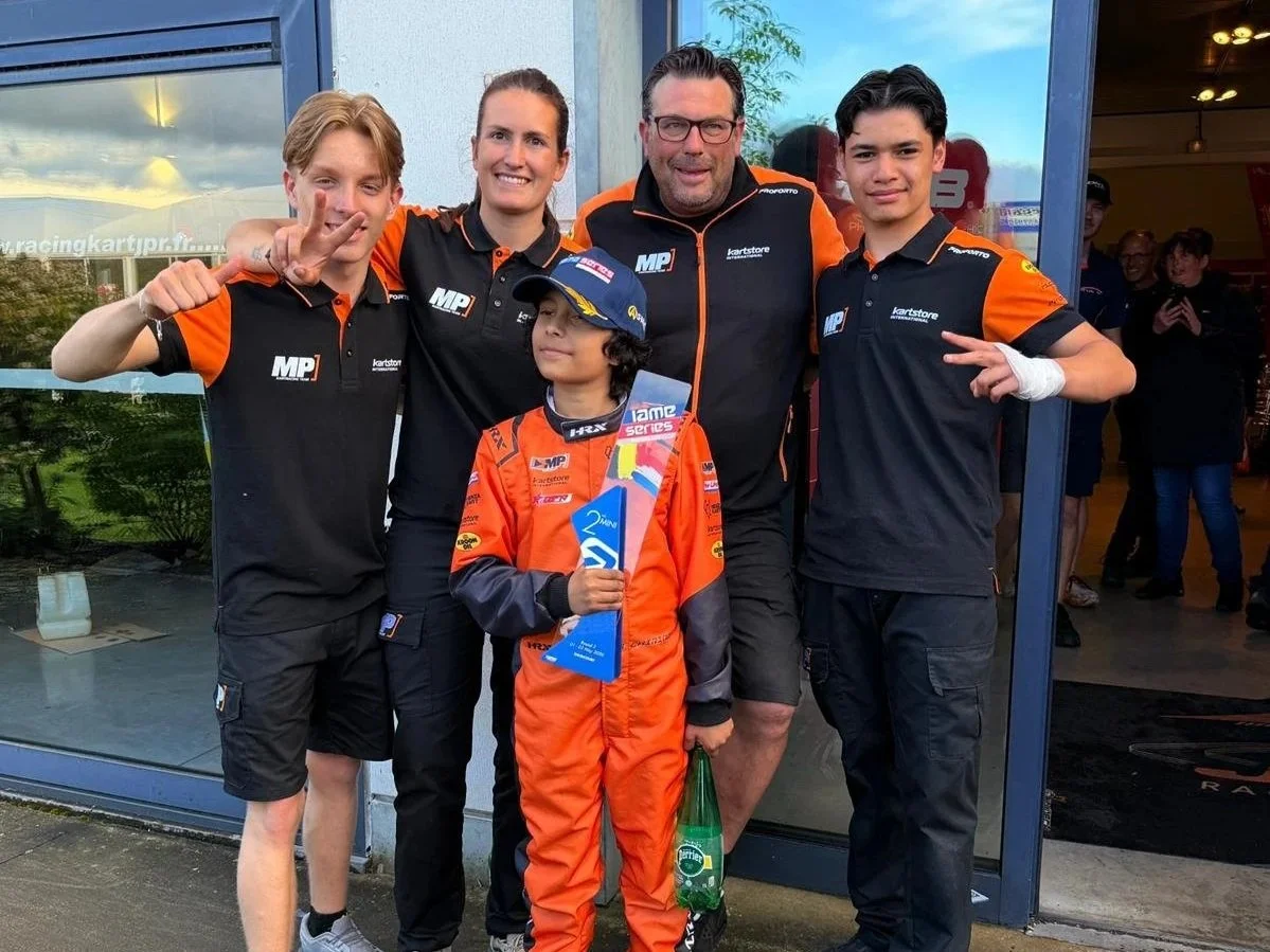 Double podium during the second round of IAME Benelux for Weeda and Chirino