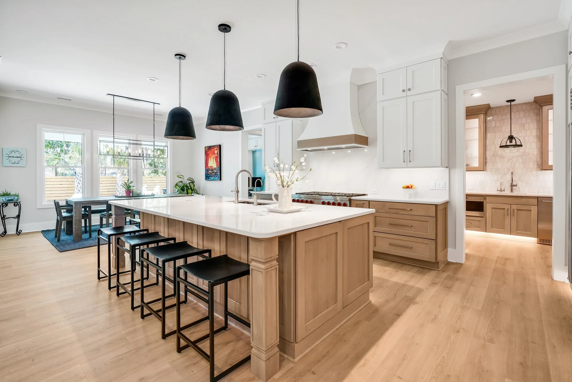 Coastal Transitional Kitchen Remodel by Magnolia Grove Design & Cabinetry project photo