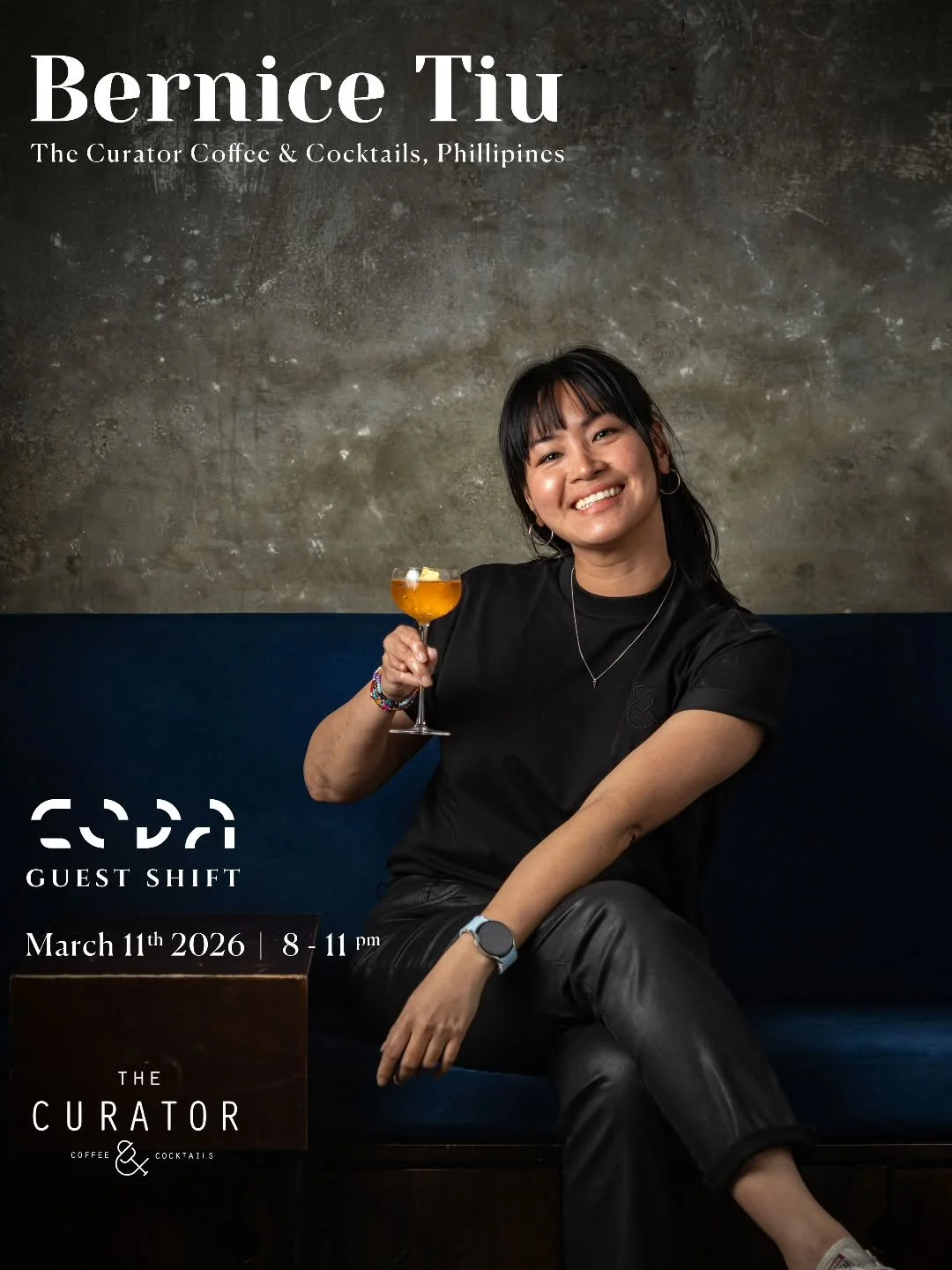 MANILA IN THE HOUSE 🇵🇭

Next up at CODA &mdash; a very special guest behind the bar.

We&rsquo;re honoured to welcome Bernice Tiu, one of the leading figures of the Philippine cocktail movement and the force behind some of Manila&rsquo;s most belov