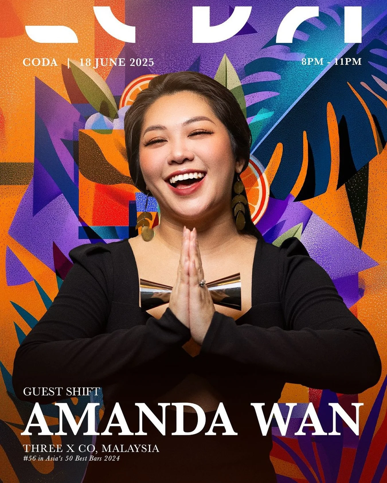 CODA welcomes Amanda Wan [@awwsquirrel] &mdash; head bartender of Kuala Lumpur&rsquo;s iconic @threexco_kl and one of Southeast Asia&rsquo;s most respected cocktail voices &mdash; for an exclusive one-night-only guest shift in collaboration with @ori