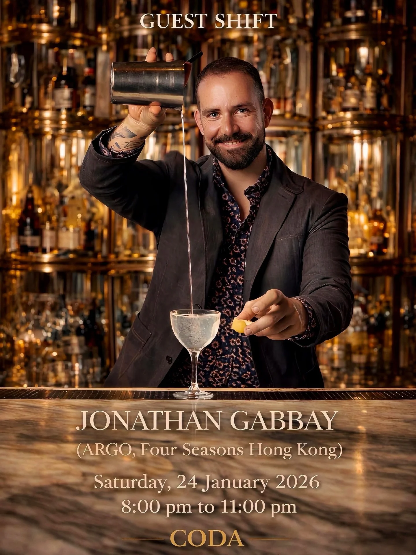 From one of the top-ranked bars on The World&rsquo;s 50 Best and Asia&rsquo;s 50 Best, ARGO at Four Seasons Hotel Hong Kong 香港四季酒店 arrives in Singapore for a one night only affair.

And the stage? CODA, the only bar in Singapore holding a perfect 5.0