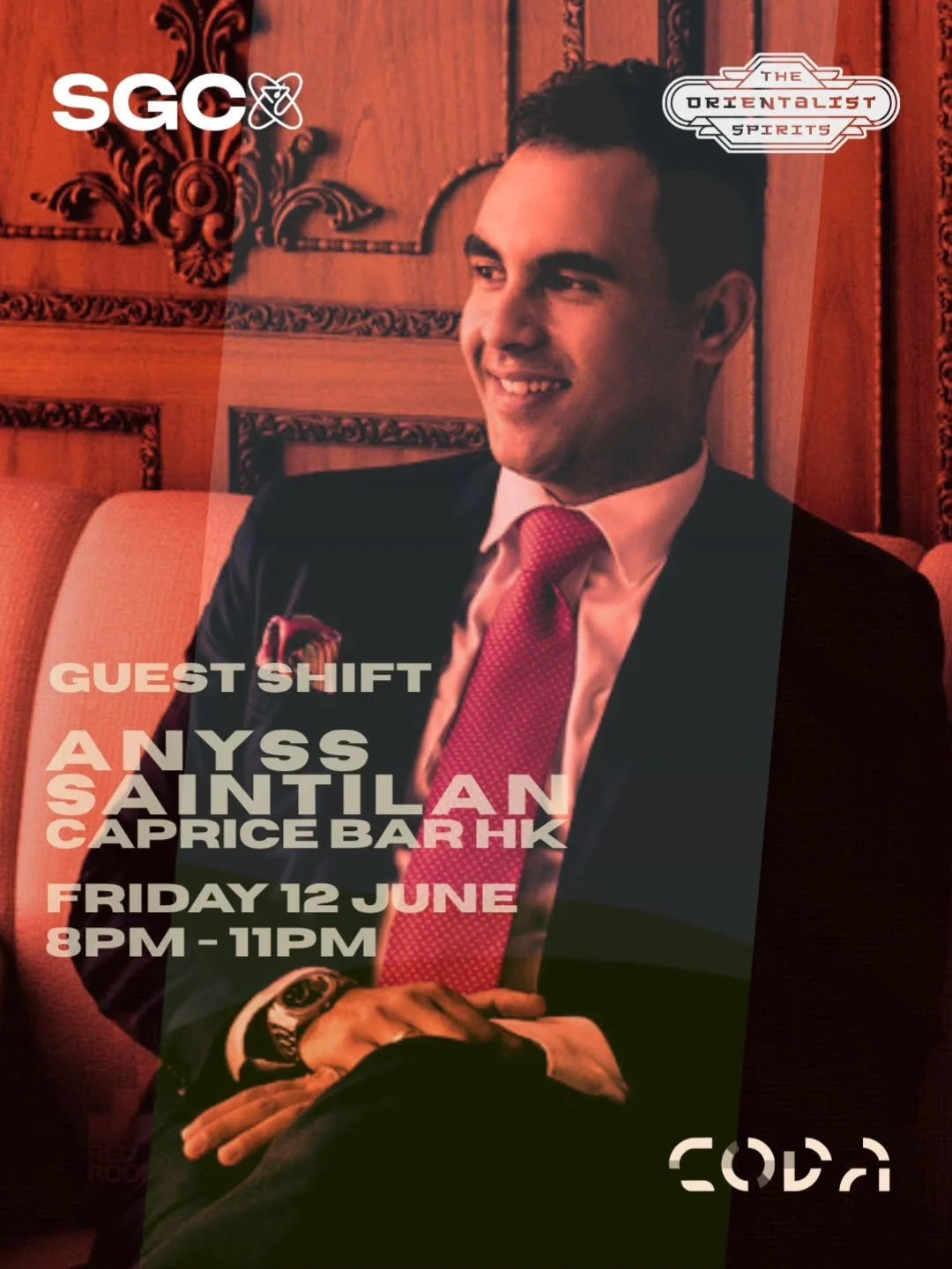 HONG KONG CALLING 🇭🇰

For one night only, we&rsquo;re excited to welcome Anyss Saintilan, Caprice Bar Manager from Hong Kong for an exclusive guest shift at CODA.

Having honed his craft at renowned establishments including La Petite Maison in both