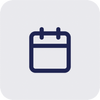 Icon of a calendar with a blank page.