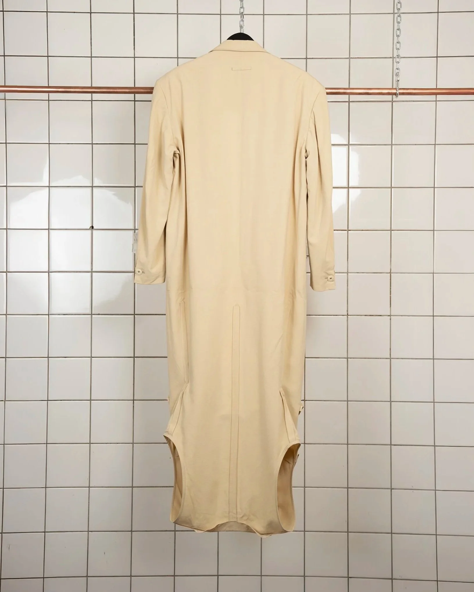 Jean Paul Gaultier mens 1992 fw 92 runway piece beige formal coat with vest rare 90s collector museum piece_3.jpg