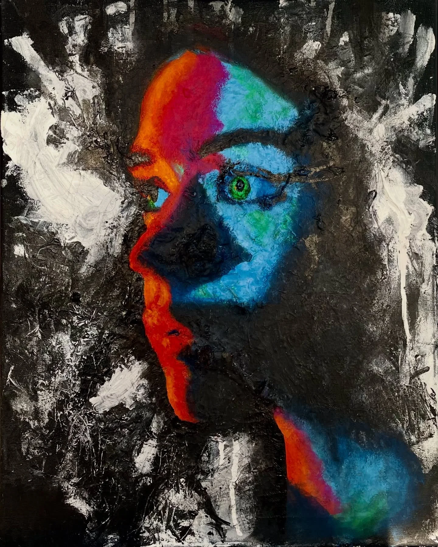Work in progress of my latest painting for my new series. Swipe for timelapse &mdash;>

#portraitpainting #postnoir #abstractfigurative #acrylicpainting #timelapsevideo
