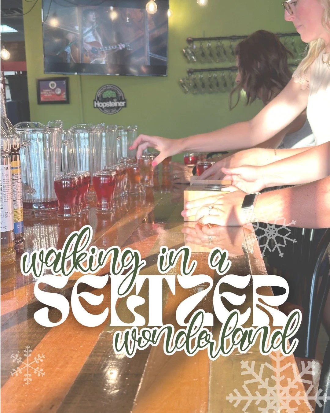 POV: You're voting on your favorite concoction created by YOU and your friends! ❄️

That's the vibe at Walking in a Seltzer Wonderland on December 8.

We're handing you the reins (and the flavor syrups) to craft the next big thing on our menu. Think 