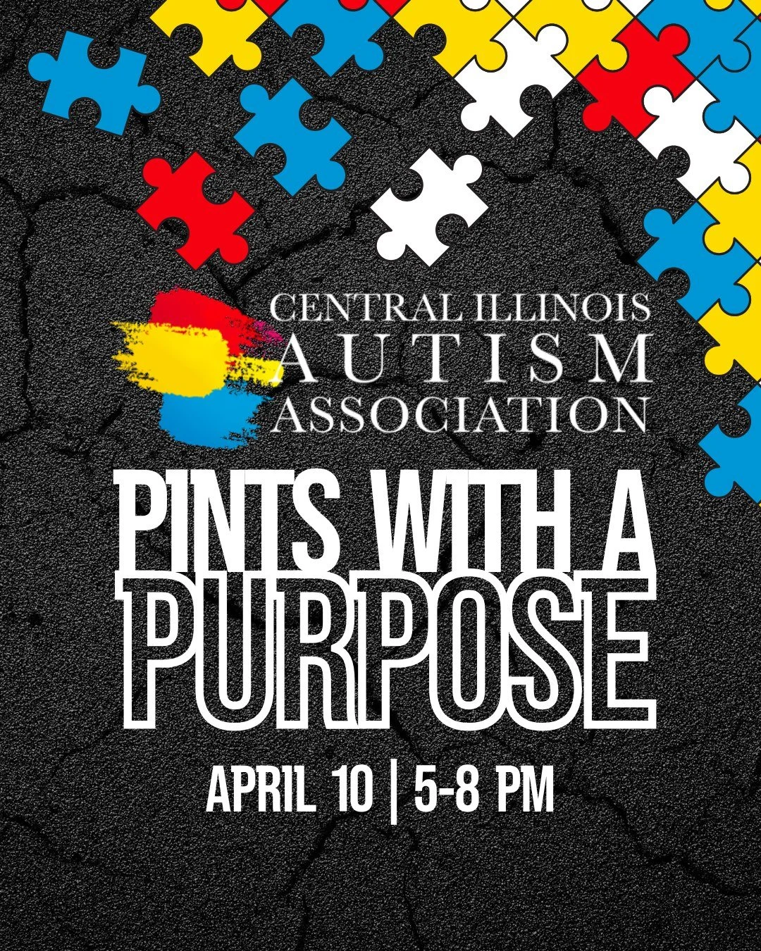 🧩 TODAY IS THE DAY.

Pints with a Purpose is TONIGHT and we want to see you here.

5&ndash;8pm at Bust'd Brewing, every pint you drink is putting money back into the hands of families, schools, and individuals with autism right here in Central Illin