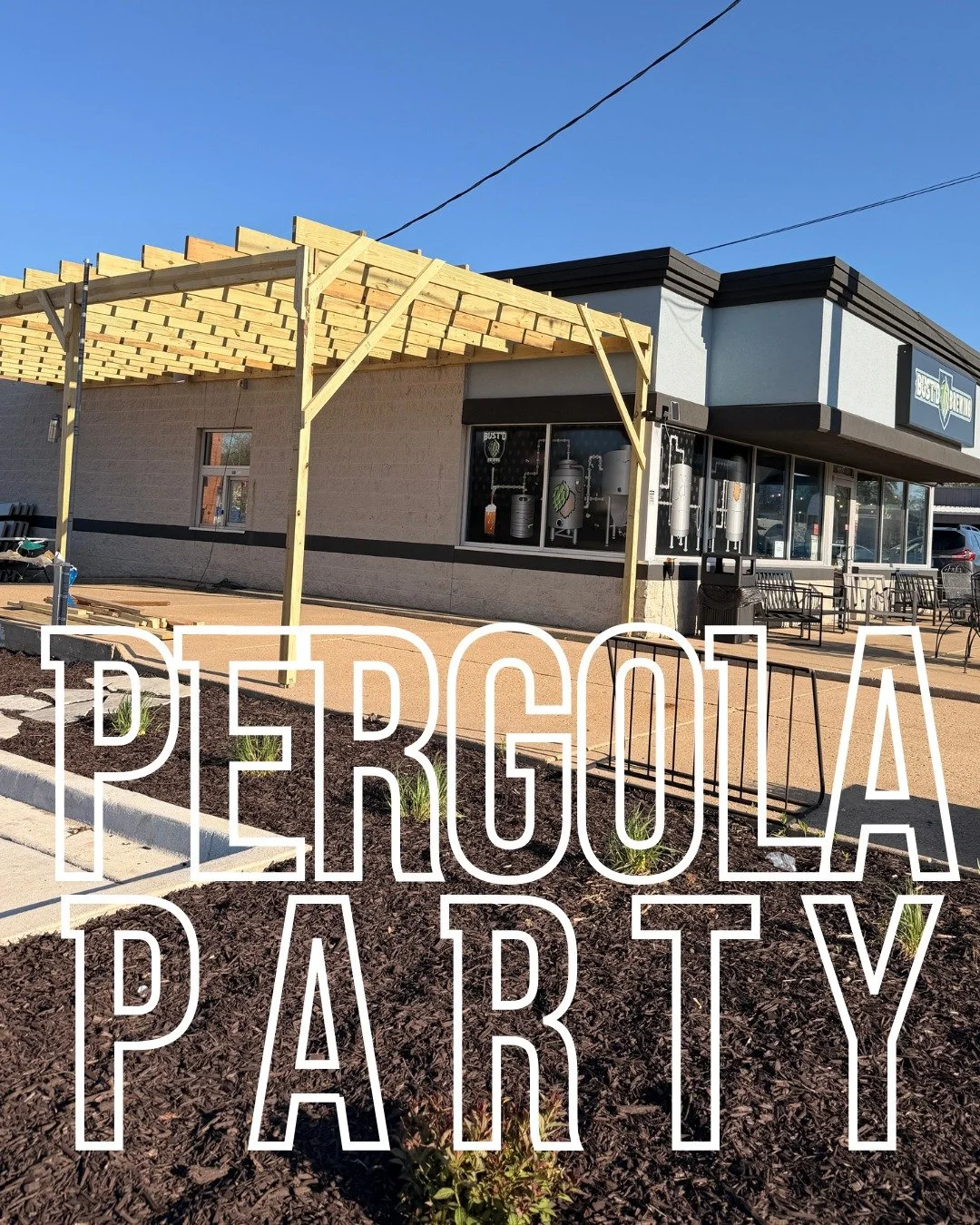 We built a pergola today and tomorrow we PARTY 🙌

But seriously, it went up today. And we cannot think of a better way to break it in than a lazy Sunday afternoon with good people and cold beer underneath it.

And if you needed something more to con