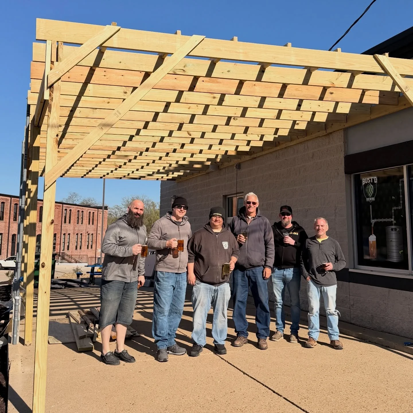 We talk a lot about community around here. Yesterday was a perfect example of why. 🖤

Months ago we started dreaming up a pergola. Sketching it out, ordering materials, figuring out what it could be. The person who took that dream and turned it into